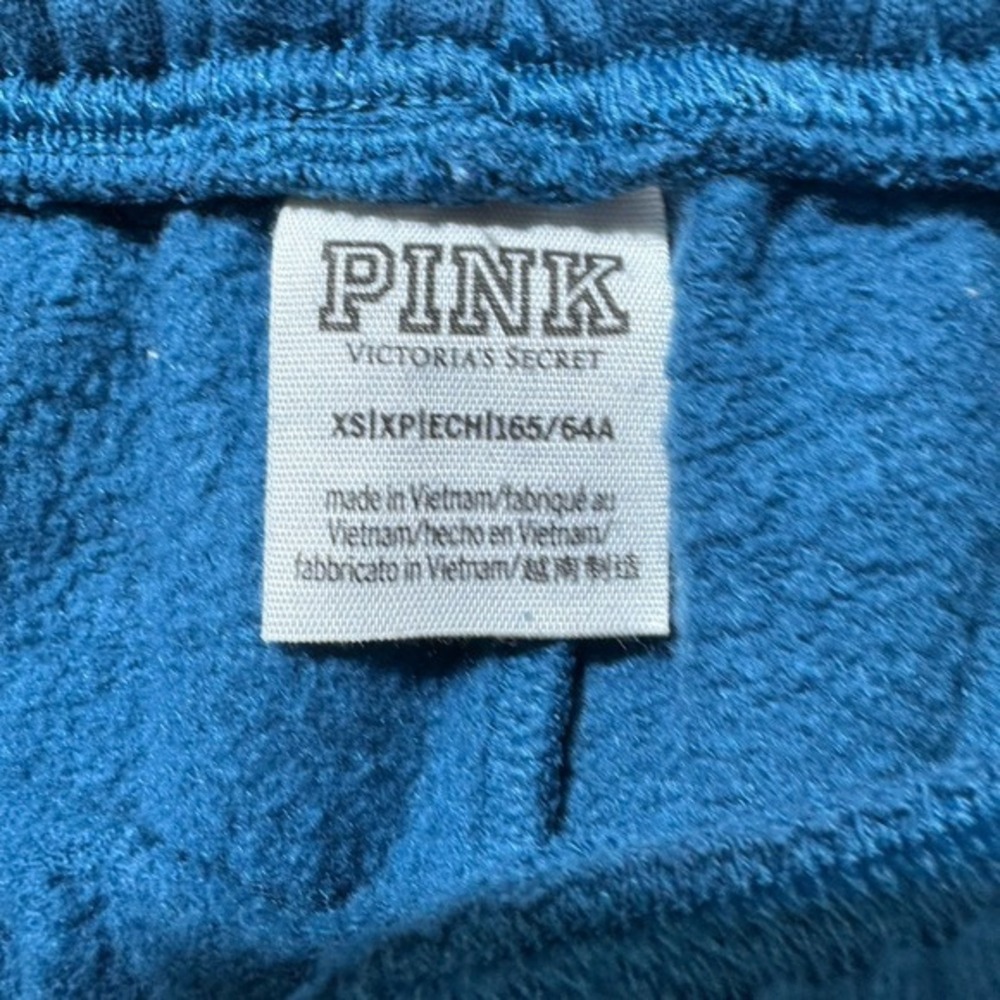 Pink Victoria Secret Hoodie Sweatpants Set Womens XS Blue Fleece Casual Comfort - Picture 13 of 16